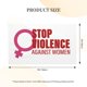 thumbnail image 2 of Bandera de noviembre para detener la violencia contra las mujeres, de 90 x 150 cm, diseño de doble cara, ideal para decoración exterior durante festivales y celebraciones., 2 of 5