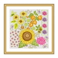 thumbnail image 2 of Cuadros Decorativos Bordado parcial Hilo de algodón ecológico Punto de cruz de girasol impreso de 11 quilates (2405) Wdftyju embutido en tela, 2 of 9