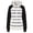 Black, variant on AOOCHASLIY Ladies Coat Clothes Women Fashion Casual Stripe Print Zipper Long Sleeve Pocket Loose Coat