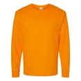 thumbnail image 5 of Hanes Essential-T Men's Long Sleeve T-Shirt, Crewneck, Classic Fit Cotton Tee, Tennessee Orange, 2XL, 5 of 5