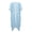 Blue Paw Print Pattern, variant on American Flag Design Long Kimono Swimsuit Cover Up Polyester Breathable Free Size Bathing Suit Cover Up for Women