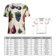 thumbnail image 2 of Various Fruits Women's Short Sleeve Tops Casual Blouses T Shirt, 2 of 6