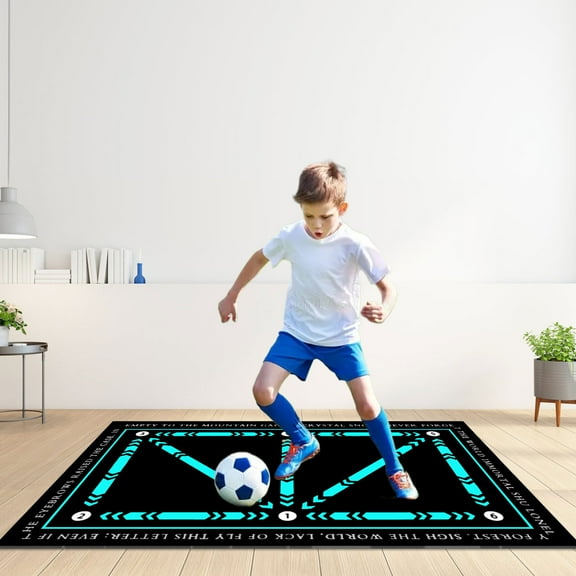 Avenidtich Football Footstep Training Mat, Soccer Training Mat, Soccer Training Equipment, Agility Training Equipment, Soccer Train Mat, Non-Slip Silent Training Mat, Football Mat for 6-15 Ages