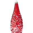 thumbnail image 3 of 4-Count Red and White Glitter Ombre Finial Shatterproof Christmas Ornaments, 8.35", by Holiday Time, 3 of 5