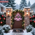 thumbnail image 4 of Stylish Metal Hanging Christmas Tree Wind Spinner - Vibrant Red Ornaments & Snowflakes Design for Festive Yard & Garden Decor, 4 of 7
