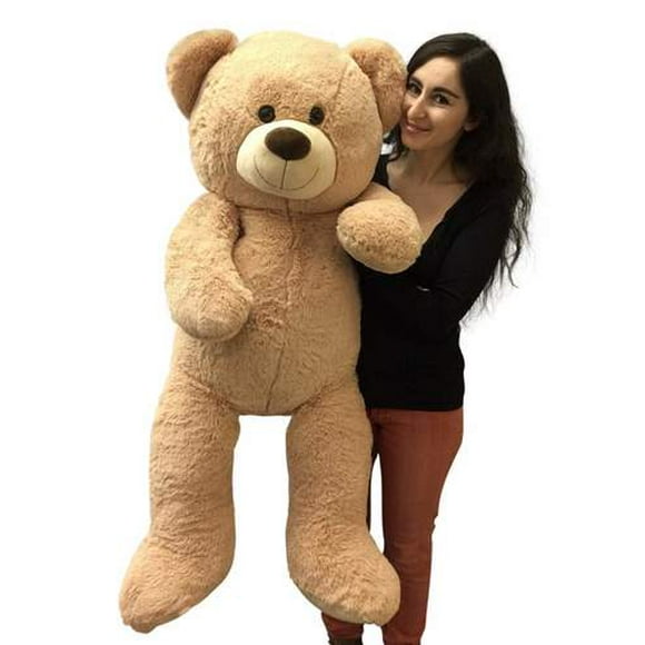 Big Plush Ourson en Peluche de 4 Pieds Extra Doux 48 Pouces Beige Beige Animal en Peluche Géant