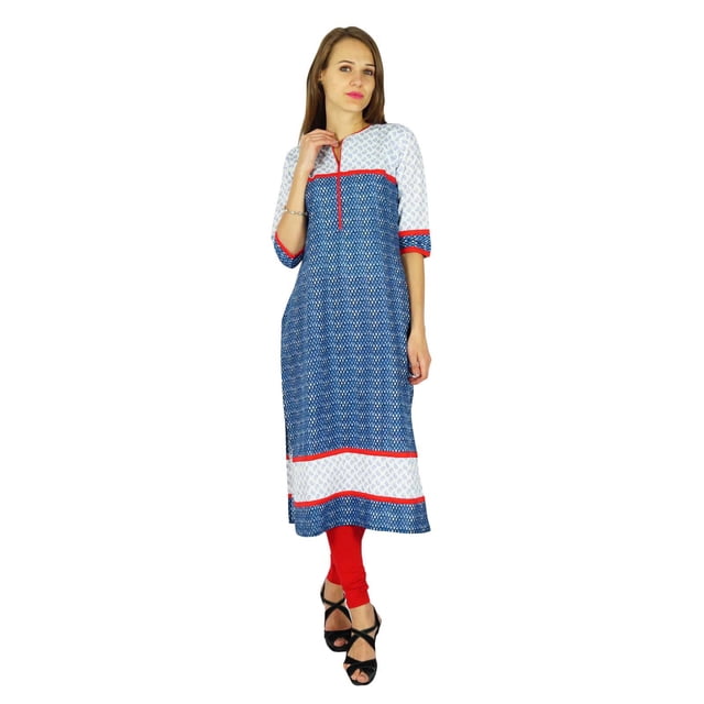 Phagun Kurta Bollywood Indienne de Designer pour Femmes Kurti Ethnique Tunique en Coton Robe