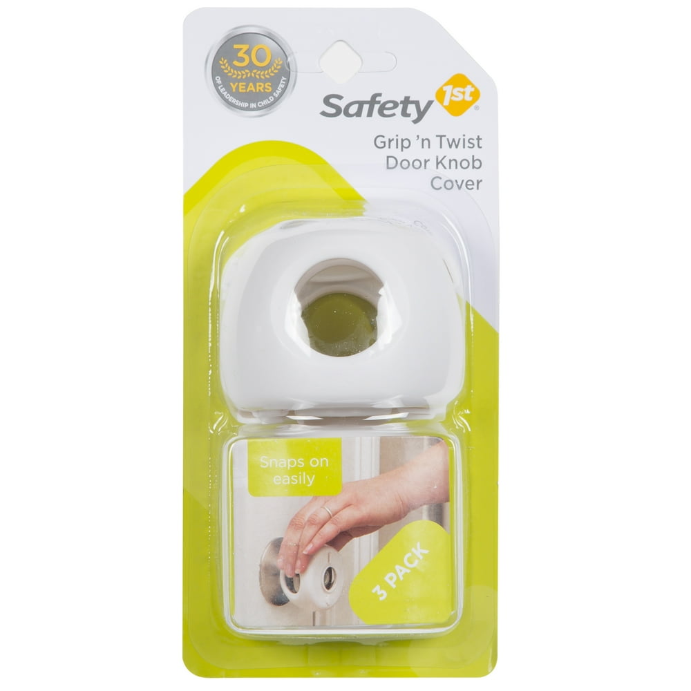 Safety 1st Grip 'n Twist Door Knob Covers (3pk), White