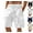 19# White, variant on Mens Linen Cargo Shorts Casual Drawstring Shorts Relaxed Fit Summer Beach for Men Khaki S