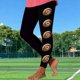 thumbnail image 2 of TaTaai Women Skinny Rugby Random Print Yoga Pants Casual Fashion Leggings Stretchy Fabric Ladies Fitness Daily Commute Street Wear Machine Washable No Fading Stylish Pants Gift, 2 of 5
