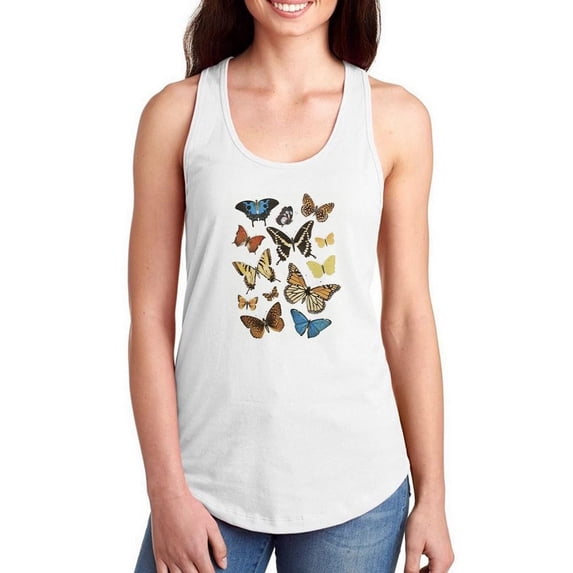 Collected Flutter Ii Racerback Tank Women -Victoria Barnes Designs, Female Medium