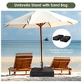 thumbnail image 3 of Yescom Support de Parasol de Patio Base Croisée Sac de Sable Extérieur Jardin Plage, YES0360, 3 of 8