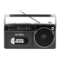 thumbnail image 4 of Mini Boombox Bluetooth Victrola Gris con Radio Am/Fm y Reproductor de Casetes, 4 of 4