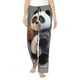 thumbnail image 1 of Fotbe Cartoon Pandas Basketball Pantalones de Pijama para Mujer, Pantalones de Dormir, Pantalones Pj con Cordón y Bolsillos-X-Large, 1 of 6