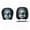 1F- Multicolor, variant on 2PCs Ghost Face Headrest Covers, Halloween Car Accessories, Scary Face Printing Auto Seat Universal Elastic Models Headrest Protector (A)
