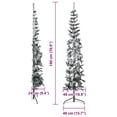 thumbnail image 2 of vidaXL Christmas Tree Slim Artificial Half with Stand, 2 of 11