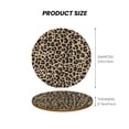 thumbnail image 5 of Xecao Leopard Print-1 for MDF Cork Coaster 4 Pcs,Drink Coasters,Suit for House Warming Gifts New Home ,Coffee Table Decor-Round Shape, 5 of 7