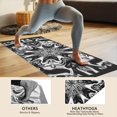 thumbnail image 4 of Black White Tie Dye Mandala Pattern Hot Yoga Mat Towel Non Slip for Hot Yoga - Quick-Drying Yoga Mat Cover with 4 Corner Pockets with Travel Bag - Hot Yoga Towel Non Slip 70"x26", 4 of 6