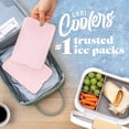 thumbnail image 2 of Cool Coolers by Fit & Fresh XL Slim Ice Packs, Space Saving Reusable Ice Packs for Lunch Boxes, Freezer Packs, Reusable Ice Packs for Lunch Boxes & Coolers, 4pk, Pink, 2 of 10