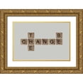 thumbnail image 1 of Longfellow Designs 24x17 Gold Ornate Wood Framed with Double Matting Museum Art Print Titled - Be the Change II, 1 of 4