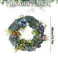 thumbnail image 3 of Veeogra Artificial Floral Front Door Wreath,16" Green Butterfly Wreath,Rustic Handmade Floral Decor,All Season Round Wreath,Indoor & Outdoor Decor,Wreaths For Front Door Outside,Housewarming Gift, 3 of 7