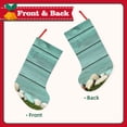 thumbnail image 2 of Lsque Wood Grain Pattern 18 Inch Christmas Stockings, Festive Holiday Stocking for Christmas Decorations Holiday Decor, 2 of 8