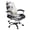 Black White Gold Fluid Art Marble Texture, variant on POLERO Brushed Elastic Fabric All-in-One Office Computer Chair Seat Covers for Home Home Study Easy to Install Office Chair Covers, Butterfly Floral Pattern