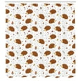 thumbnail image 3 of Ambesonne Hedgehog Shower Curtain, Playful Forest Animals, 69"Wx84"L, Multicolor, 3 of 3