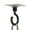 Black, variant on White Gray Black Swivel Swag Hooks Rotating Hanger for Ceiling Walls No Damage