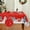 Red, variant on Sevenstars Christmas Tablecloth Snowman Christmas Table Cover Red Rectangle Table Cloth for Xmas Dinner Party Decor, 60" x 84"