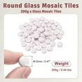 thumbnail image 2 of Uxcell 12mm Glass Mosaic Tiles, 200g Round Iridescent Glass Pieces Recycled Mosaic Tiles Bulk for Vase Flower Pots Aquarium Decor Garden Project DIY Art Craft, Purple Pink, 2 of 6