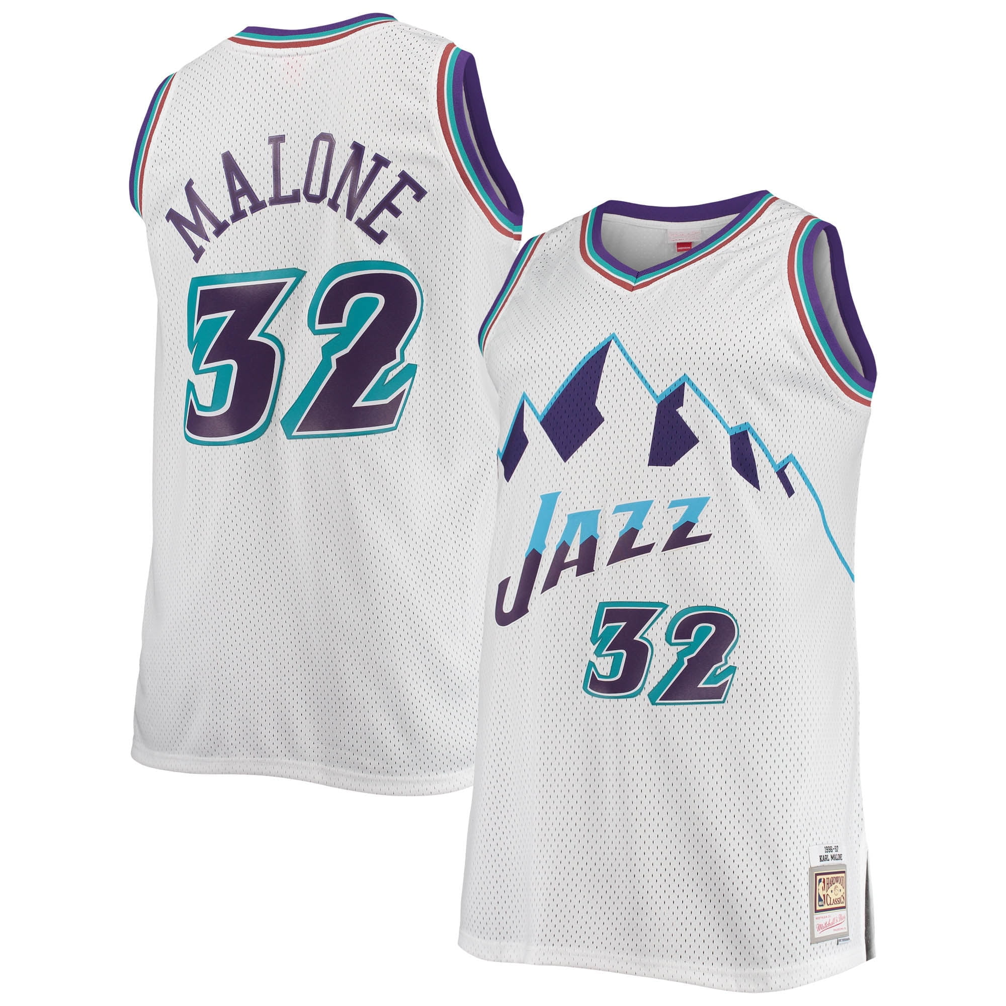 Karl Malone 96-97 Utah Jazz Reload Hardwood Classic Swingman NBA Jersey