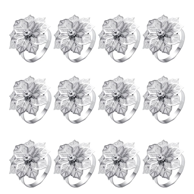 Anillos de servilleta Laklulu, para bodas, cumpleaños, banquetes, cenas navideñas, fiestas, Acción de Gracias, recepción, decoración de mesa, recuerdo