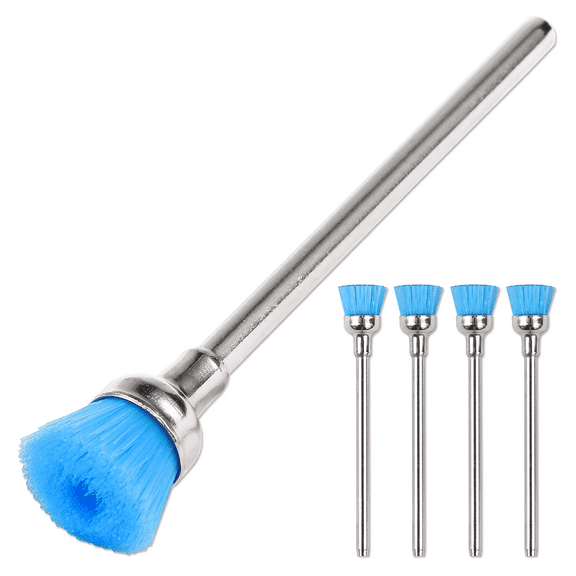 USA PANA 5 Pieces Blue Nail Carbide Cleaning Brush - Nail Art Drill Bit Cleaning Tool