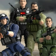 BESTSKY Army Men,Figurine Set Army Toys,Combat Gear Military Toys,White