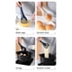thumbnail image 5 of Inteprter Batidor de huevos Manual Mango largo Cocina Batidor de cocina Pinzas para alimentos Resistente al calor Lavable Reutilizable Mezclador Cocina y Comedor Blanco, 5 of 6