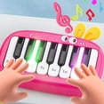 thumbnail image 4 of Red Multifunctional Pocket Piano Toy For Kids With 15 Keys And Colorful Lights Musical Learning Toy For Beginners Early Education Instrument 5.9X3.1 Inches, 4 of 6