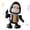 skeleton, variant on Halloween Dancing Skeleton Robot Toy with Music & LED Eyes, Interactive Pumpkin Toy for Parties & Gifts, 5.7" x 8.7"