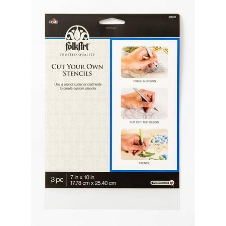 Laser Plastic Stencil - Plaid Craft 7