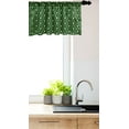 thumbnail image 3 of Ambesonne Leaves Window Valance, Foliage Pattern with Dots, 54" X 18", Green and Cream, 3 of 3