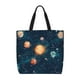 thumbnail image 1 of Balery Solar System And Planets Bolsa de Mano para Mujeres con Cremallera, Bolsa de Gimnasio con Compartimentos, Bolsa para Laptop, Bolsa para Trabajo, 1 of 7