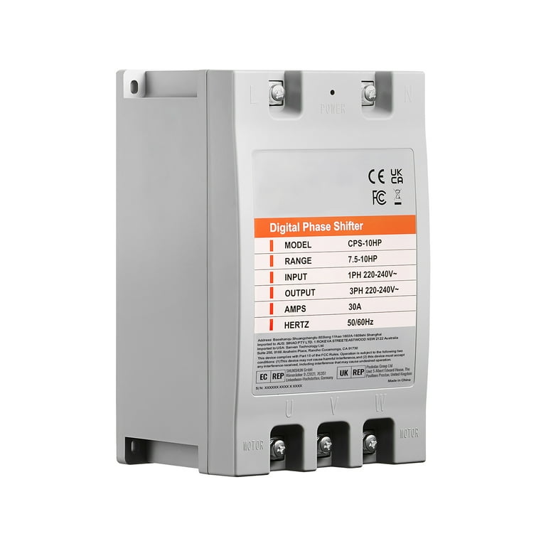 SKYSHALO 3 Phase Adapter - 10HP 30A 220V, Converts Single to SKYSHALO 3 Phase Adapter - 10HP 30A 220V, Converts Single to