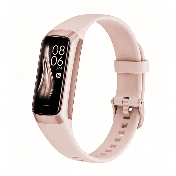 GJX Fitness Tracker with 24/7 Heart Rate Blood Oxygen Sleep Monitor,Activity Tracker with 1.1" Amoled Touch Color Screen,Multiple Sport Modes Step Counter,Ip68 Waterproof for Women Men Pink
