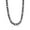 8mm - Textured (Black Plated), variant on Men's 7mm Gold Plated Figaro Chain Necklaces | Stainless Steel Chain Necklace | Men's Trendy Necklaces | Fine Link Chain Necklaces