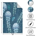 thumbnail image 4 of Dreamtimes Soft Absorbent Reusable Kitchen Towels, Set of 6|28x18 in, Jellyfish Dining Kitchen Living Room Tea Towels Dish Towels Decorative Towels, 4 of 7