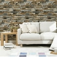 thumbnail image 4 of Brick Wallpaper, Textured, Waterproof for Home Design and Room Decoration, Super Large Size 10m x 0.53m / 393.7'' x 21'', 4 of 7