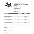 thumbnail image 2 of Rear Left Steering Knuckle 1 - Compatible with 2011 - 2015 Hyundai Tucson - Autopart Premium, 2 of 2