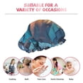 thumbnail image 6 of Kdxio Ocean View Bedroom Print Shower Cap for Women,Elastic and Reusable,Double Waterproof Layers Bathing Hat, 6 of 6