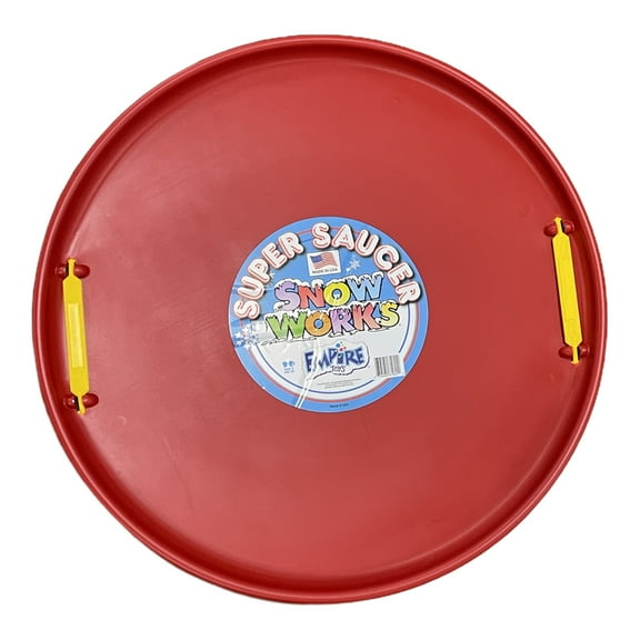 Super Saucer 28 Inch Round Snow Sled | Red