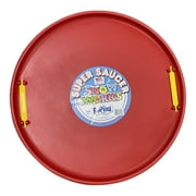 Super Saucer 28 Inch Round Snow Sled | Red